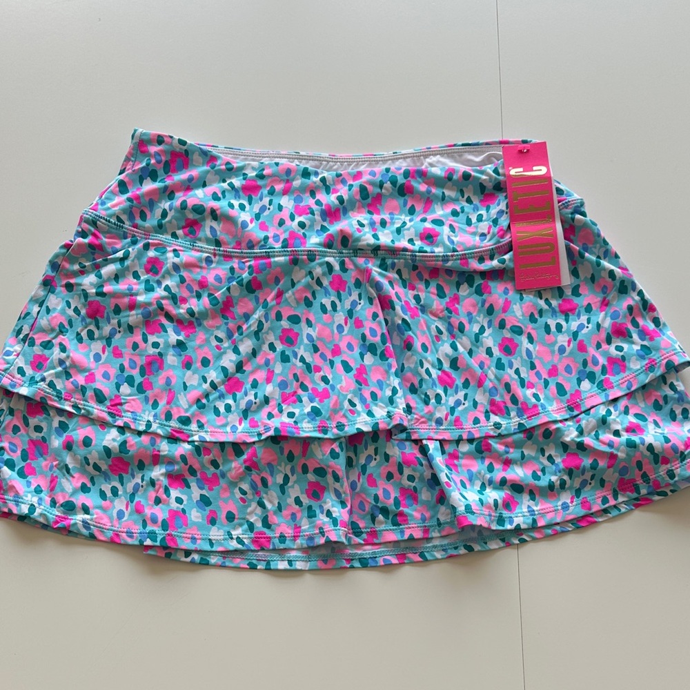 Lilly Pulitzer Vibrant Pink and Blue Skort. NWT